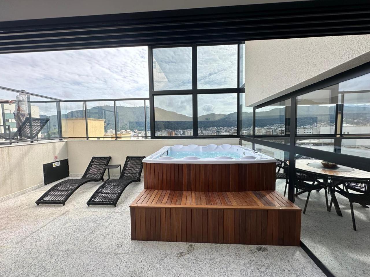 Studio Central Com Lazer E Spa Pocos de Caldas Bagian luar foto